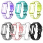 Fitbit Luxe Clear Band with Built-In Case, Translucent Colors