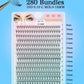 Individual Lashes 20-100D 280pcs Cluster Lashes Natural Look Mixed Tray DIY Eyelash Extension Volume Lash Clusters Eyelashes