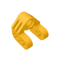 Gobricks GDS-1029 Axle and Pin Connector Perpendicular Split | Compatible with Lego 92907