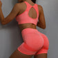 Yoga Women's Fitness Suit Shorts Workout Set