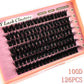 10Row 40D-200D 5D Fluffy Thick Lashes Clusters 10-18mmMix Wispy Individual Lashes Extensions Clusters DIY Makeup False Eyelashes