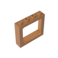 Gobricks Window 1 x 4 x 3 Train with Shutter Holes and Solid Studs on Ends | Compatible Building Block