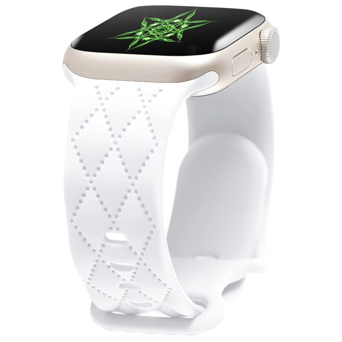 Apple Watch Quilted Diamond-Pattern Silicone Band