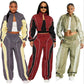 Women's Lightweight Nylon Training Tracksuit Set