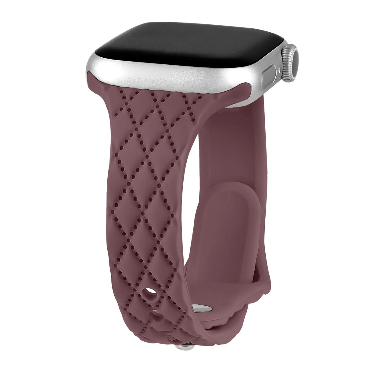 Apple Watch Slim Diamond-Pattern Silicone Band