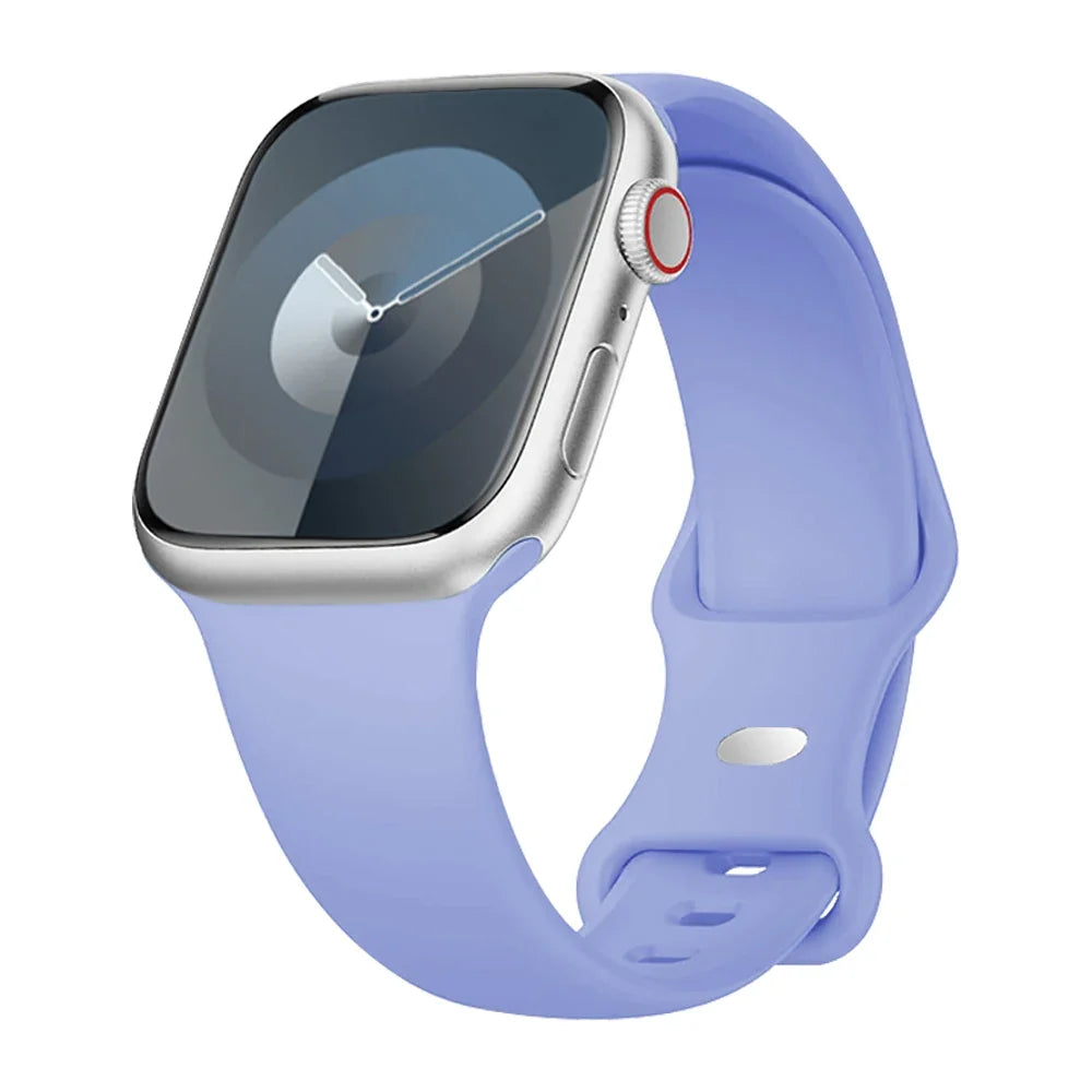 Apple Watch Smooth Silicone Sport Band, Pin-and-Tuck