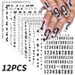 12pcs/set Cute Cartoon Dog/Cat Nail Art Stickers 3D Graffiti Black Cat Dog  Nail Decals 8*10cm Self-Adhesive Cartoon Nail Art Su