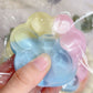 Rainbow Cat Paw Squishy Toy | Three Color Slow Rebound Stress Relief Fidget Toy