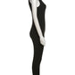 Women Tracksuit Slim Elastic High Print Figure Zipper Jumpsuit Y2K Sports