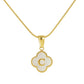 Lucky Clover Stainless Steel Pendant Necklace