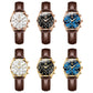 Women's Multifunction Leather Quartz Watch