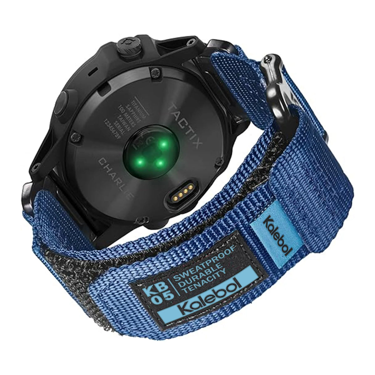 Garmin QuickFit 22/26mm Nylon Loop Band with Text Patch