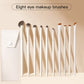 Eye Makeup Brush Set for Beginners Professional Makeup Brush, Under-Eye Detail Cosmetic Brushes Kit Eyebrow Crease Shader