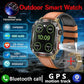 New Military GPS Smart Watch Men Flashlight Compass Waterproof 600mAh Battery Outdoor Sport Tracker Bluetooth Call Smartwatch