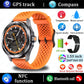 2025 New S4 Ultra Smart Watch Men Blood Oxygen Heart rate Compass Waterproof NFC GPS Tracking Bluetooth Call Sport Smartwatch