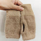 Women's Long Fleece Winter Gloves, Soft Warm Hand Warmer with Elastic Cuffs, Comfortable Cold Weather, Outdoor & Casual Wear