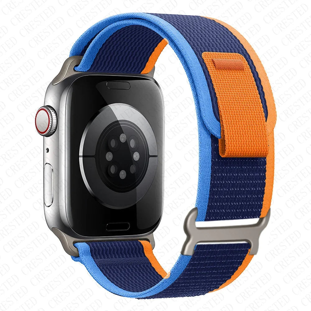 Apple Watch Two-Tone Nylon Trail Loop Band with Pull Tab