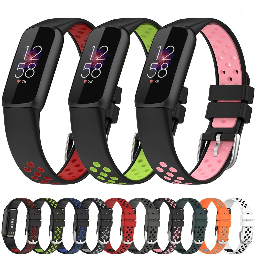 Fitbit Luxe Band in Silicone, Perforated Sport or Metal Link