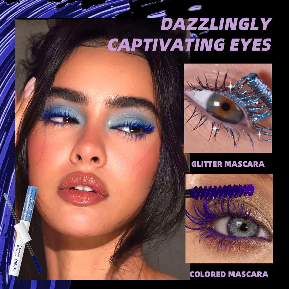 Qibest Double Head Diamond Glitter Waterproof Mascara
