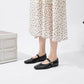 AIYUQI Mary Jane Shoes Female Genuine Leather 2026 New Snap Ballet Shoes Women Square Toe Flat Cowhide Ladies Shoes
