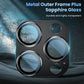 Titanium Black Camera Lens Protector Cover For iPhone 16 Pro Max 15 Plus 14 13 Mini 16Pro 15Pro Protection Phone Accessories