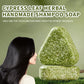 Herbal Shampoo Soap Bar With Usman Grass Handmade Natural Hair Nourishing Soap Oil Control Refreshing Fluffy Soothing Hair Care