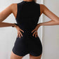 Women's Zip Front Conservative One Piece Swimsuit