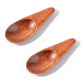 Wooden Mini Salt Spoon | Small Solid Wood Condiment Spoon
