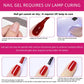 Faandin 7ml 1 Bottle, Solid Color Gel Nail Polish, Selected Red Nail Polish Gel, Uv Lamp Quick-Drying, Alcohol-Free, Full Color, Not Easy to Fade, High Saturation Color, Easy to Use, Can Be Used at Home, Essential Item for Fa