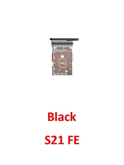 Phone Sim Card Tray For Samsung Galaxy S21 FE Plus Ultra S21+ New SIM Chip Slot Holder G990 G991 G996 G998 With Tool