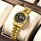 Women's 27mm Fluted Bezel Quartz Date Watch