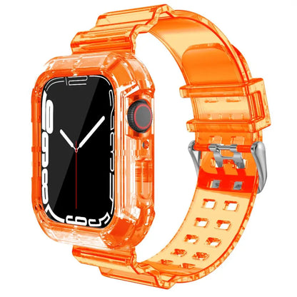 Apple Watch Transparent Silicone Band with Matching Case