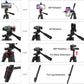 Tripod For Phone 100cm Video Recording Phone Tripod Stand with Bluetooth Remote Universal Camera Phone Photography Stand