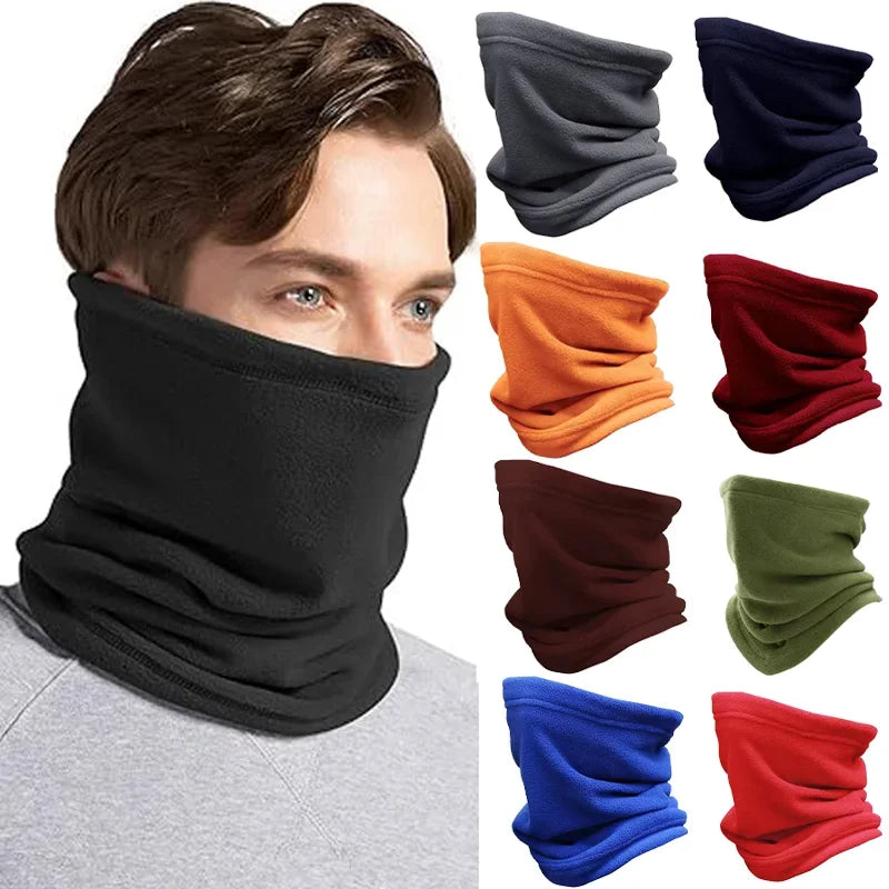 Winter Warm Unisex Windproof Motorcycle Riding Mask New Polar Fleece Neck Scarf Warmer Ski Outdoor Sports Balaclavas Tube Mask