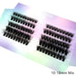 10Row 40D-200D 5D Fluffy Thick Lashes Clusters 10-18mmMix Wispy Individual Lashes Extensions Clusters DIY Makeup False Eyelashes