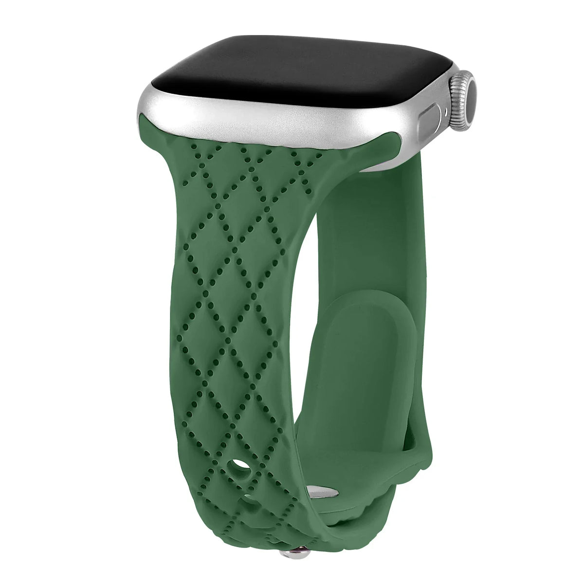 Apple Watch Slim Diamond-Pattern Silicone Band