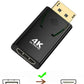 4K 1080P DisplayPort to HDMI-Compatible Adapter DP Male to Female HD TV HDMI-Compatible Video Audio Cable for PC TV Laptop