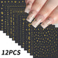 12pcs/set Cute Cartoon Dog/Cat Nail Art Stickers 3D Graffiti Black Cat Dog  Nail Decals 8*10cm Self-Adhesive Cartoon Nail Art Su