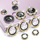 Glitter Camera Glass for Samsung Galaxy S24 Ultra , S23 Ultra , S22 Ultra , S24 Protective Lens Ring Screen Protector