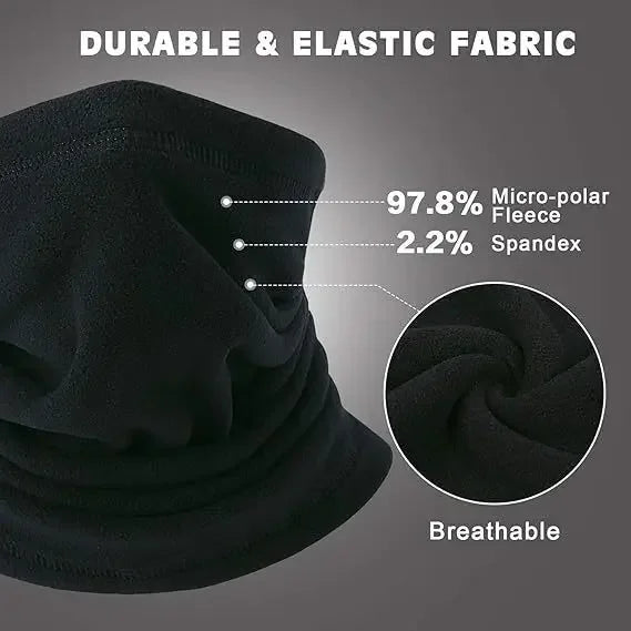 Winter Warm Unisex Windproof Motorcycle Riding Mask New Polar Fleece Neck Scarf Warmer Ski Outdoor Sports Balaclavas Tube Mask