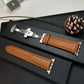 Apple Watch Leather Band with Metal Folding Clasp