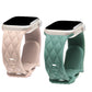 Apple Watch Quilted Diamond-Pattern Silicone Band