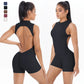 Women's Scrunch Gym Suit with Zipper