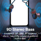 Wireless Headphones 180 Hour Endurance Bluetooth Bass Headset with Mic Stereo Neckband Earphones Sport Auriculares For TF Card