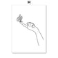 Amour Line Art Canvas Print