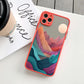 Printing Landscape phone case For iPhone 16 15 14 11 12 13 Pro Max Mini XS X XR 7 8 Plus SE2 Creative Mountains Shockproof Cover