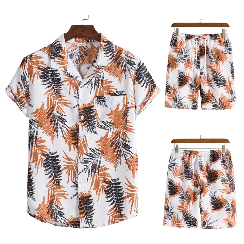 Stylish fit men beach shorts set