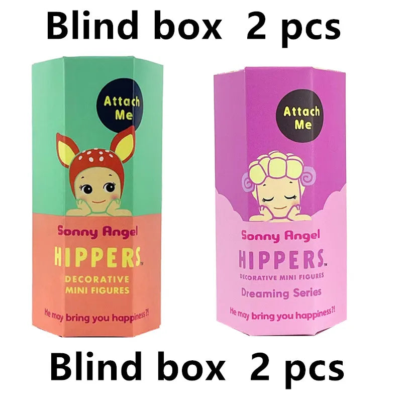 Sonny Angel Hippers Animal Blind Box Series Healing Trendy Car Mobile Phone Ornaments Dumplings Children'S Toys Christmas Gift