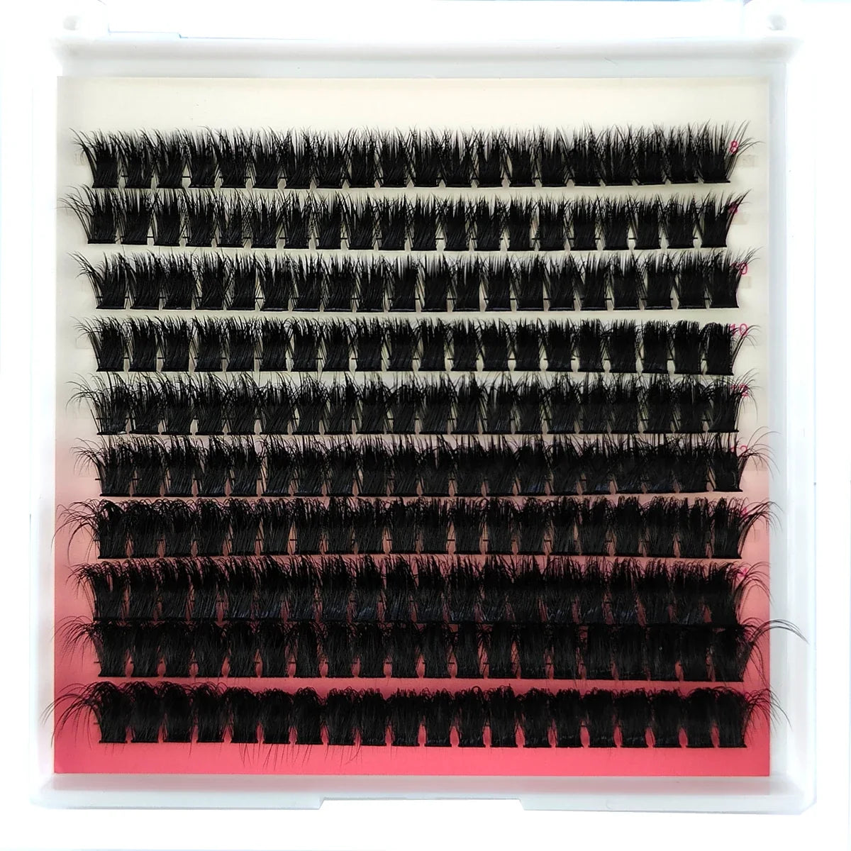 10Row 40D-200D 5D Fluffy Thick Lashes Clusters 10-18mmMix Wispy Individual Lashes Extensions Clusters DIY Makeup False Eyelashes