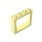 Gobricks Window 1 x 4 x 3 Train with Shutter Holes and Solid Studs on Ends | Compatible Building Block